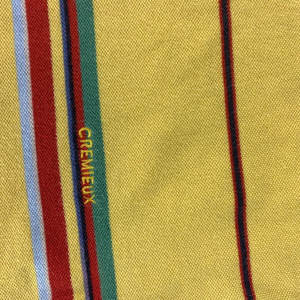 Daniel Cremieux Medium Yellow Polo Shirt Striped S - Picture 4 of 4